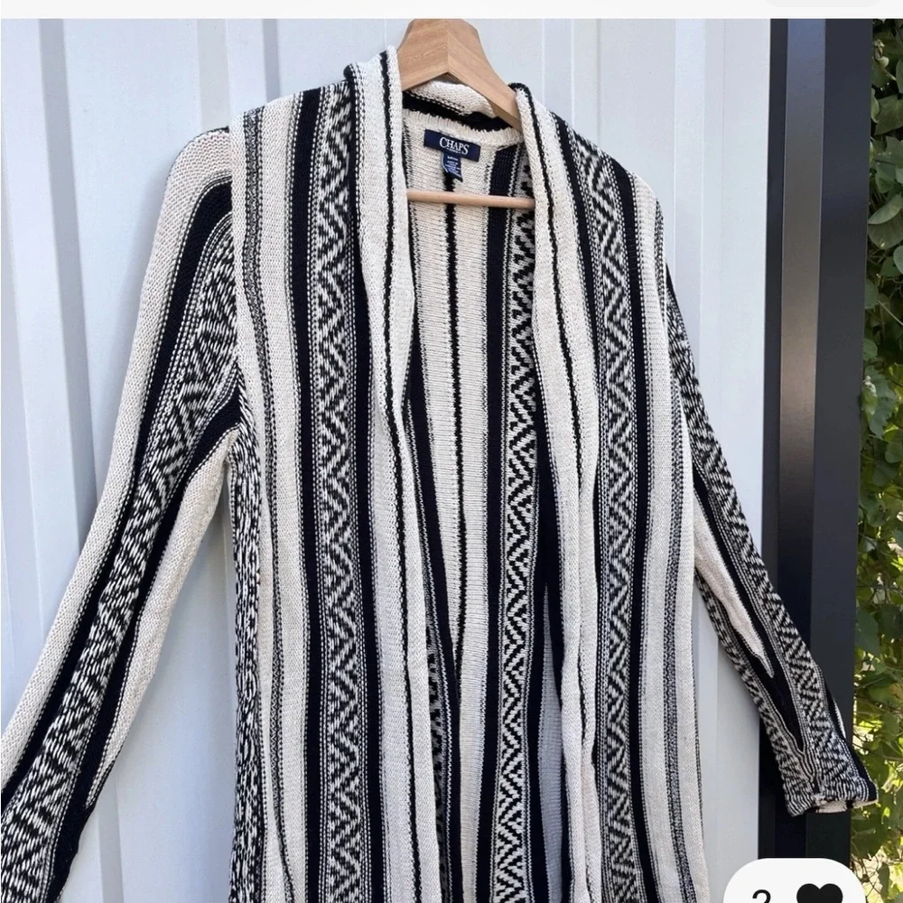 Chaps X Ralph Lauren cardigan sweater Yellowstone southwestern tribal pendleton - Picture 3 of 7